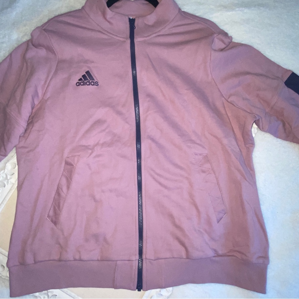 adidas Pink Jacket with Black Accents - Picture 2 of 4